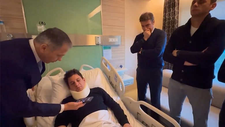 İçişleri Bakanı Yerlikaya Hakem Meler'i Ziyaret Etti