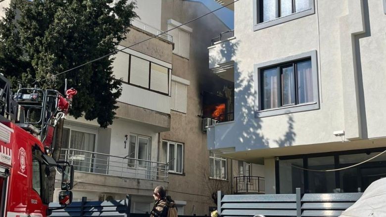 Ayvalık'ta Yangın ! 1 Kişi Yaralandı