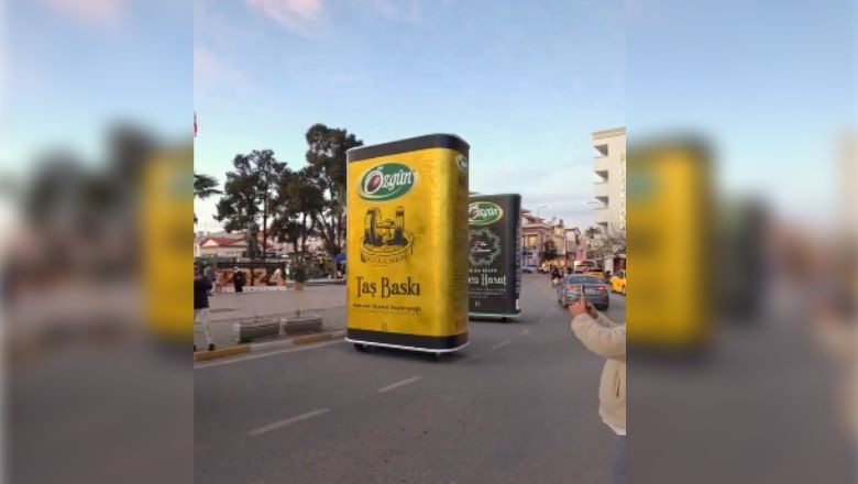 Balıkesir'de Yağ Tenekeleri Gezintiye Çıktı