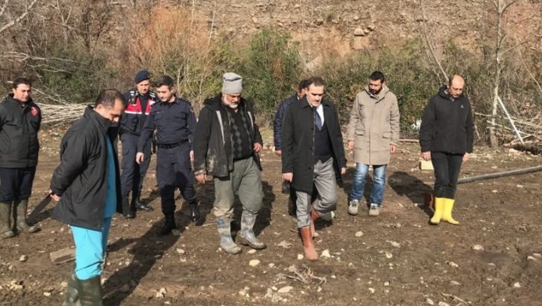 Burhaniye'de Sel Hasarları Gideriliyor