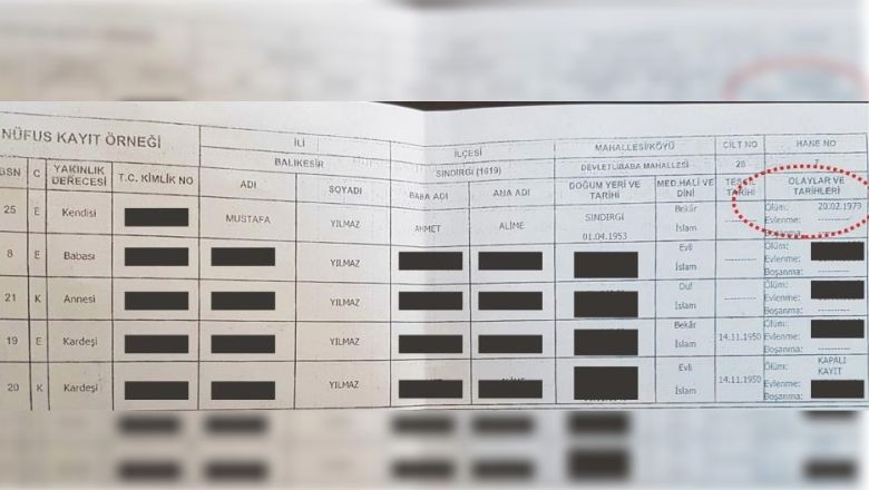 Balıkesir'de Gizemli Olay! 44 Yıl Sonra Aynı Gün Tekrar Öldü