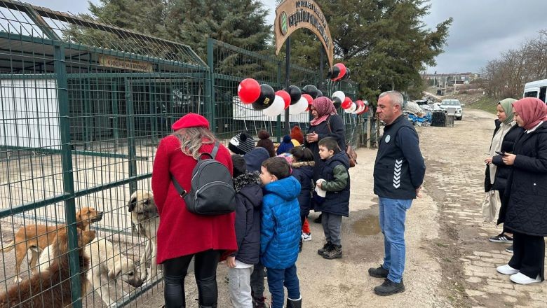 Dursunbey Barınağı Minik Misafirlerini Ağırladı