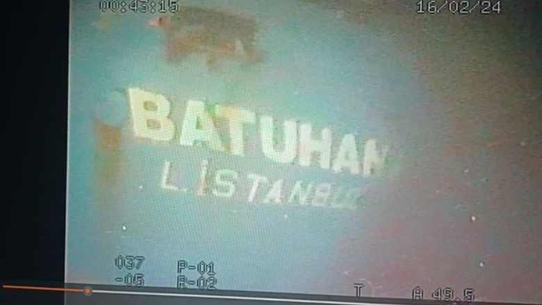Marmara Denizi'nde Batan Geminin Enkazı Tespit Edildi