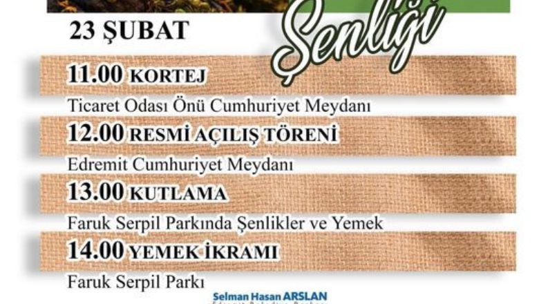 Edremit'te Baharın Müjdesi Meci Şenliği Başlıyor