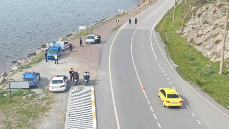 Balıkesir'de Havadan Trafik Denetimi