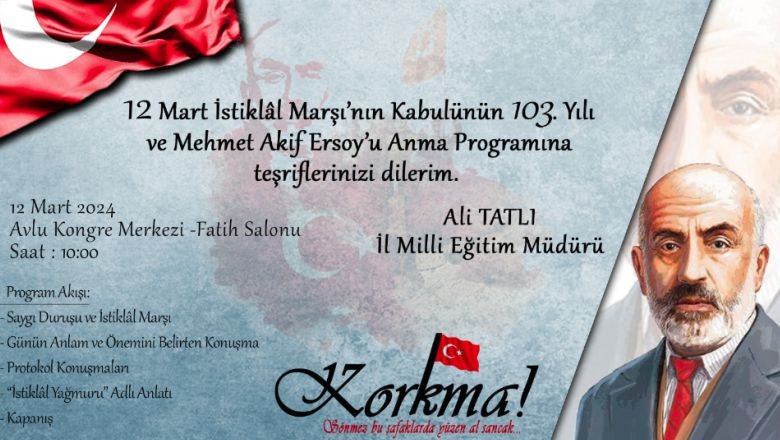 Balıkesir İstiklal Marşı'nın 103. Yıl Kutlamalarına Hazırlanıyor