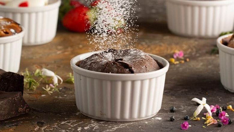 Airfryer'de Çikolatalı Sufle Tarifi