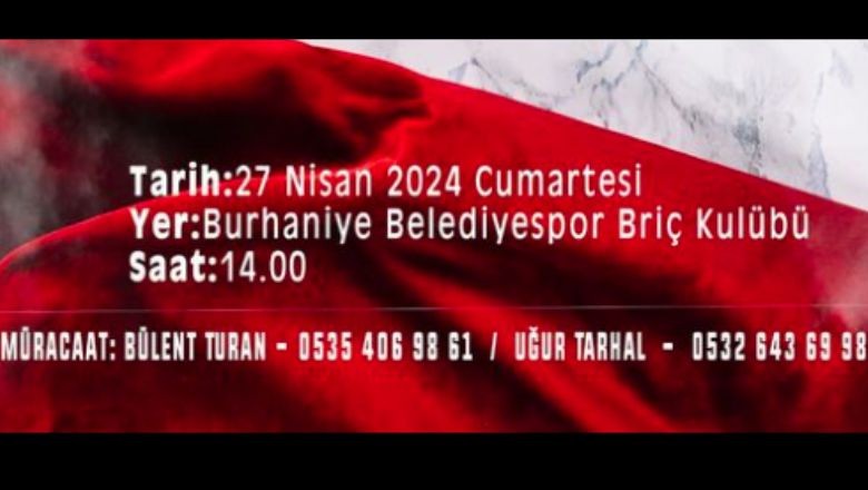 Briç Tutkunları Egemenlik Kupası İçin Burhaniye'de Buluşacak