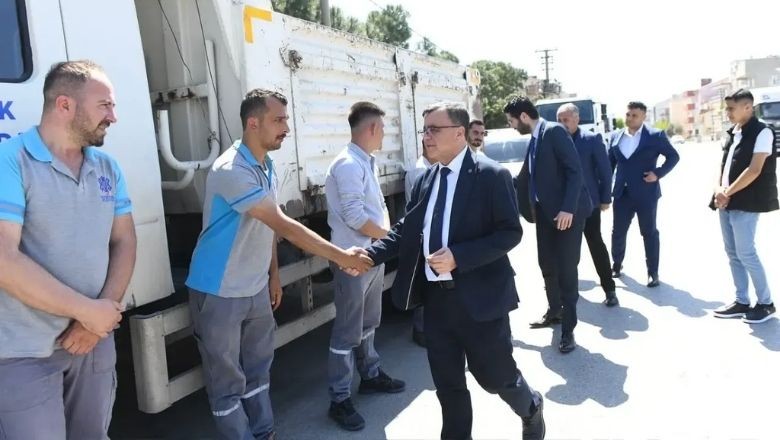 Başkan Şehirli Bayram Mesaisinde Personelinin Yanında