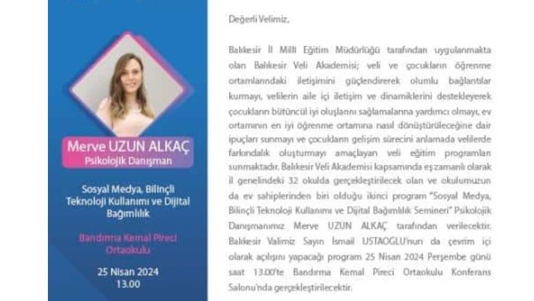 Teknoloji ve Sosyal Medya Bilinci Balıkesir'de Oluşturuluyor