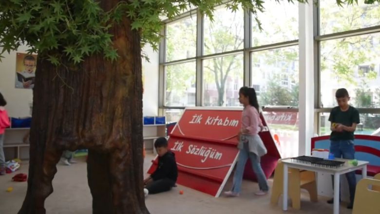Bebek ve Çocuk Kütüphanesi Dursunbey'de İlgi Görüyor