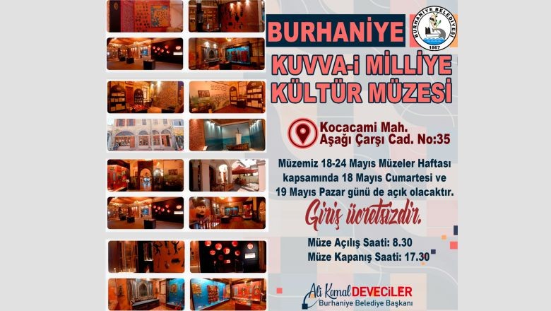 Burhaniye Müzeler Haftası'nda Ziyaretçilerini Bekliyor!