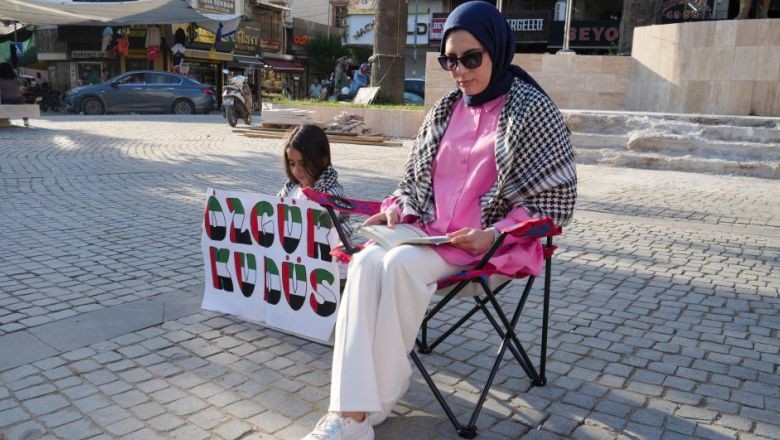 Edremit’te Filistin İçin Sessiz Eylem