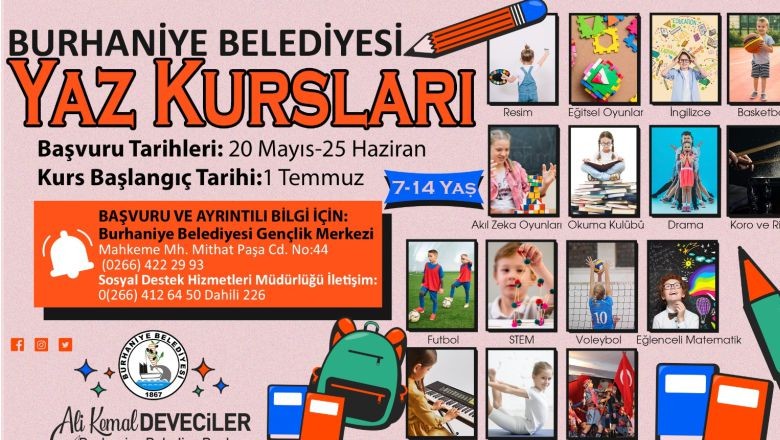 Balıkesir'de Ücretsiz Yaz Kursları Başlıyor!
