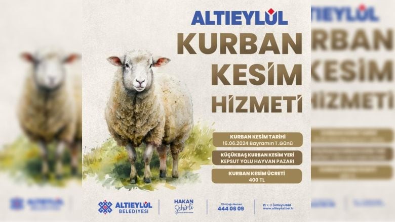Altıeylül'de Kurban Bayramı İçin Kesim Ücretleri Belli Oldu