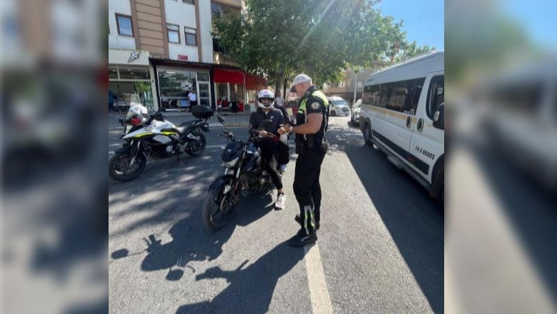 Balıkesir'de 161 Motosiklet Sürücüsüne Ceza!