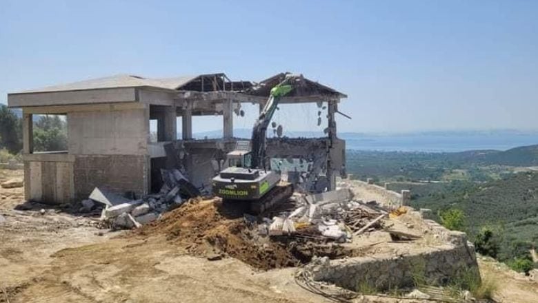 Erdek'te Kaçak Yapı Operasyonu