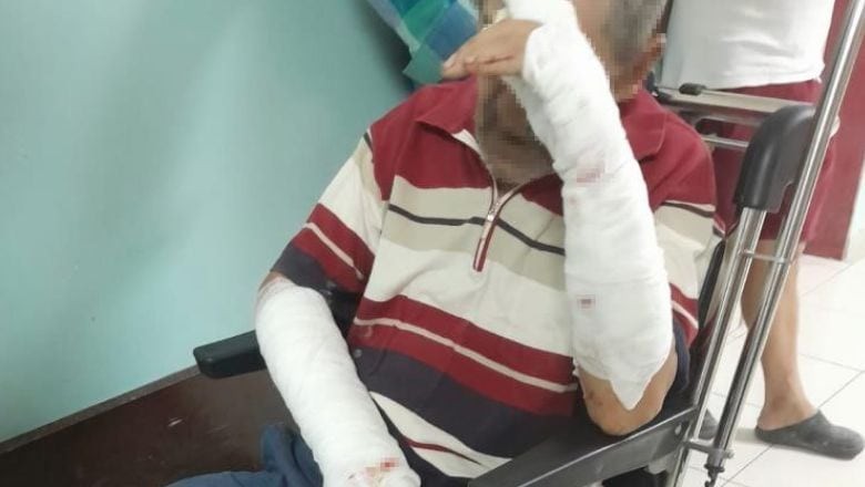 Manyas'ta Yaşlı Adama 5 Köpek Saldırdı!