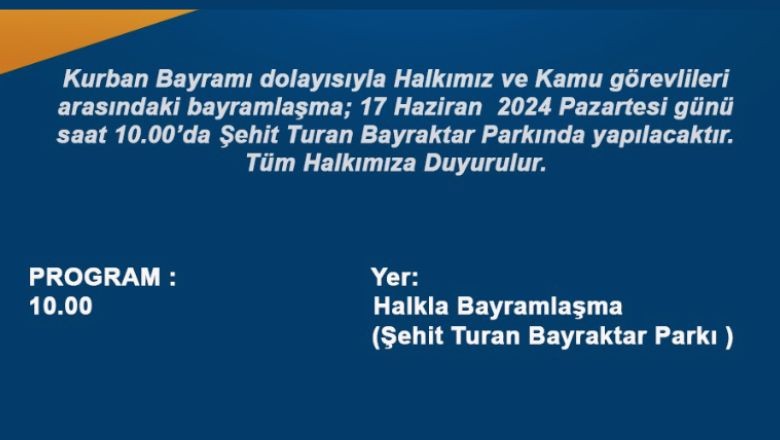 Burhaniyeliler Bugün Bayramlaşıyor