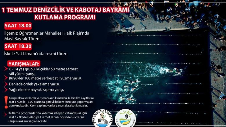 Burhaniye'de Denizcilik Bayramı Programı Belli Oldu
