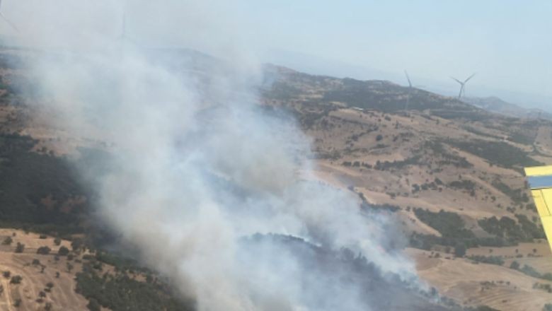 Kepsut'ta Ziraat Arazisinde Yangın Çıktı