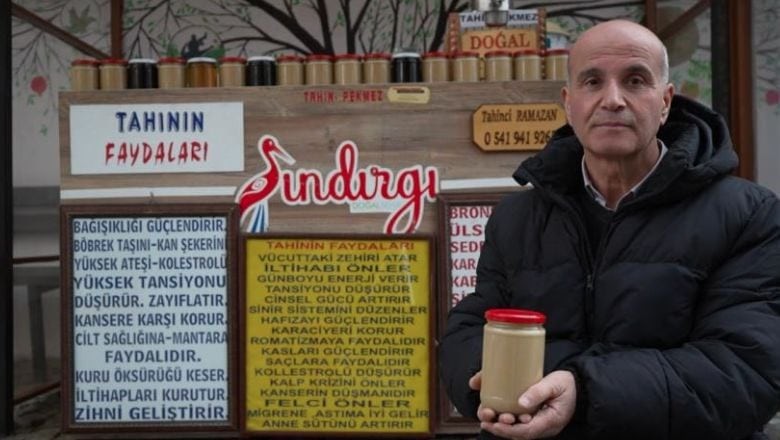Sındırgı'da Susamlar Tahine Dönüşüyor