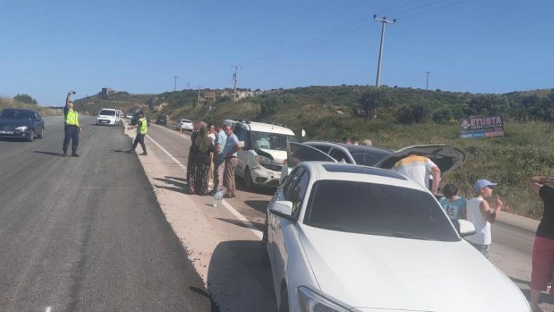 Balıkesir'de Zincirleme Trafik Kazası: 2 Yaralı