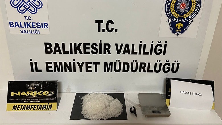 Balıkesir'de Metamfetamin Operasyonu