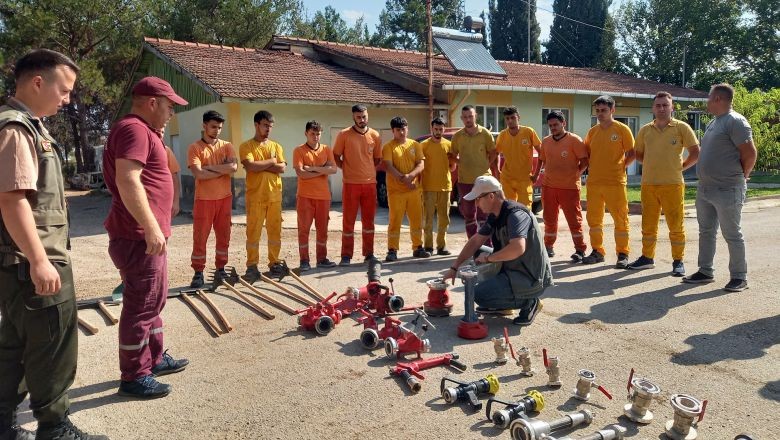 Balıkesir'de Orman Yangınlarına Karşı Yer Ekipleri Sahada