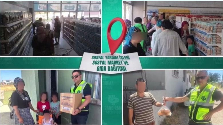 Bandırma'da Sosyal Yardım Görselleri Tepki Topladı