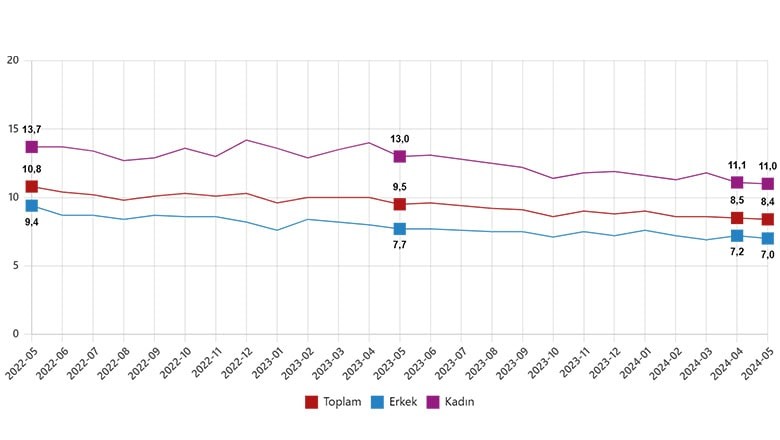 Mayıs Ayı İşgücü İstatistikleri Açıklandı Mayıs Ayı İşgücü İstatistikleri Açıklandı
