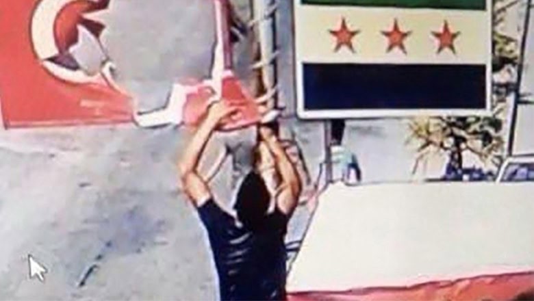 Türk Bayrağına Saldıranlar Yakalandı Türk Bayrağına Saldıranlar Yakalandı