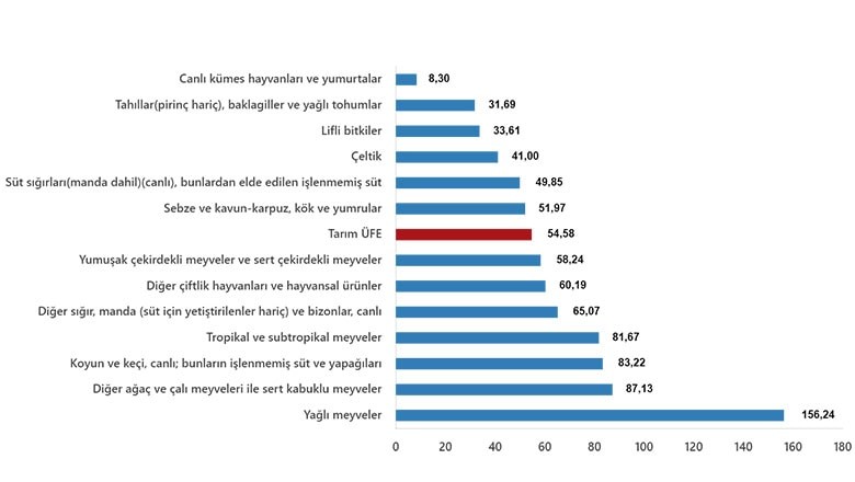 Tarım Ürünleri Üretici Fiyat Endeksi Artışta Tarım Ürünleri Üretici Fiyat Endeksi Artışta