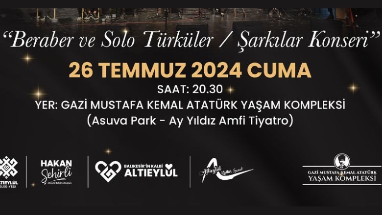 Solo Türküler Balıkesir'in Sahnesinde Yankılanacak