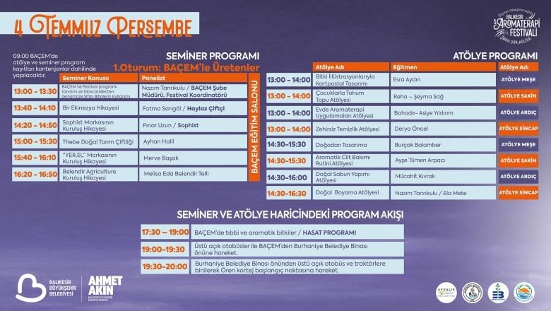 5. Balıkesir Aromaterapi Festivali Bugün Başladı