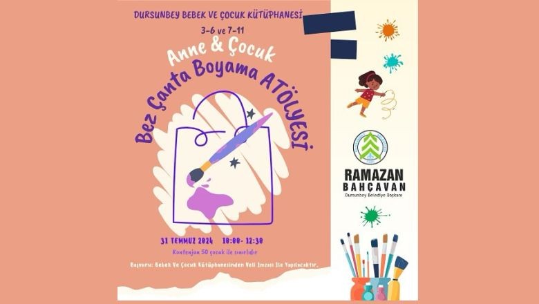 Dursunbey'de Anne ve Çocuklara Özel Yaratıcı Atölye!