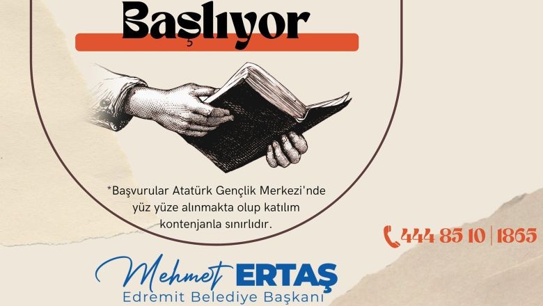 9. Hariciye Koğuşu ile Bibliyoterapi Edremit'te Başlıyor
