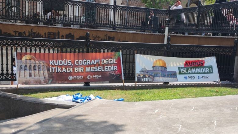 Zağnospaşa Meydanında Filistin Açıklaması
