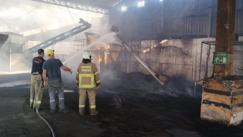 Ayvalık Pirina Fabrikasında Kazan Patladı: Yangın Başladı