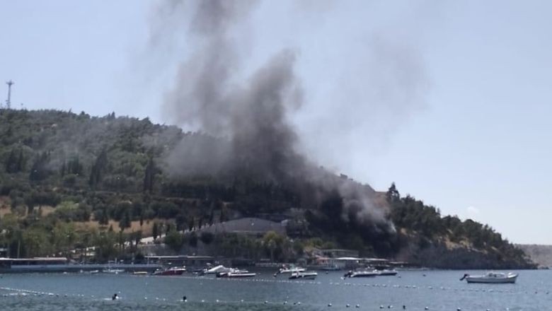 Erdek’te Denizde Yangın Korkusu Erdek’te Denizde Yangın Korkusu