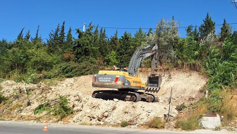 Bigadiç'te O Bölgedeki Yollar Genişliyor