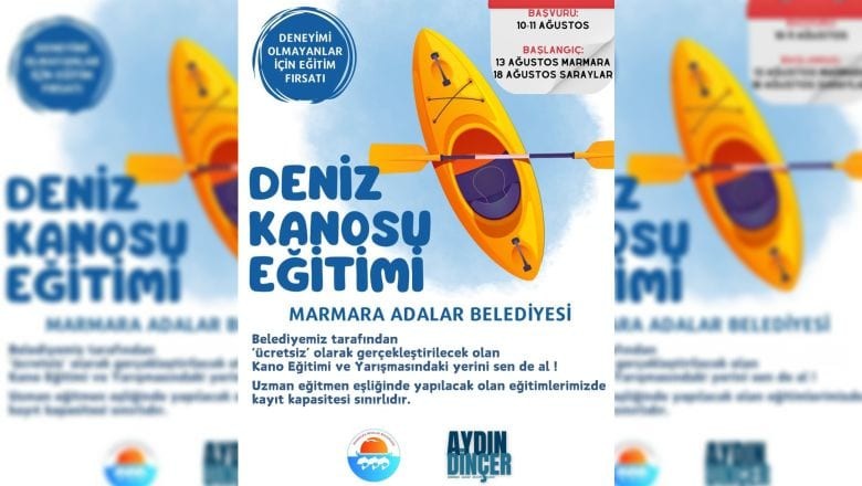 Balıkesir'de Ücretsiz Kano Eğitimi Başlıyor