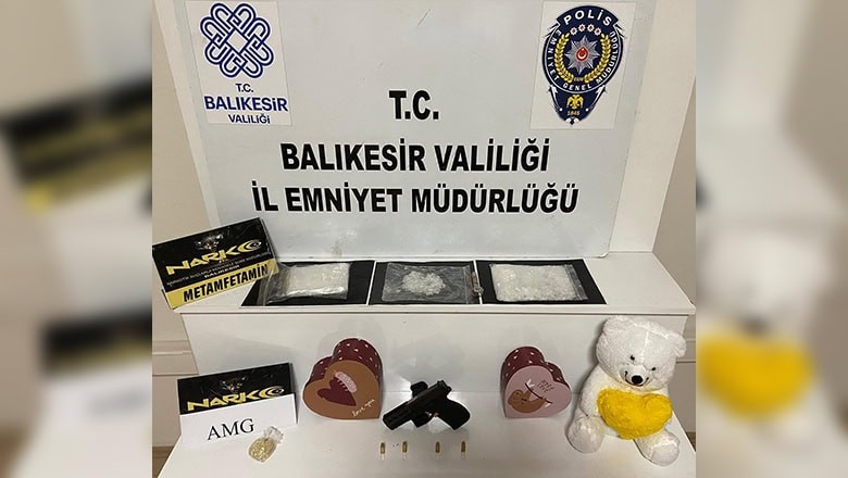 1 Ayıcık 2 Kalp Diyerek Uyuşturuyorlar! Balıkesir'de Zehir Tacirlerine Darbe: 2 Gözaltı