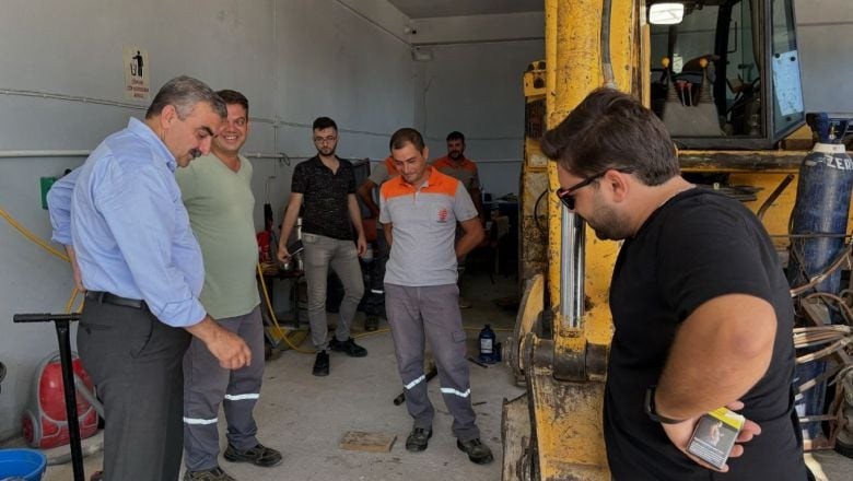 Başkan Gaga'dan Atölyeye Yakın Takip