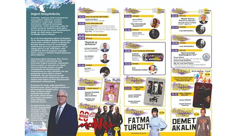 Burhaniye 34. Turizm Festivali Başlıyor Burhaniye 34. Turizm Festivali Başlıyor