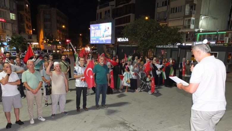 Burhaniye'den Filistin'e Destek