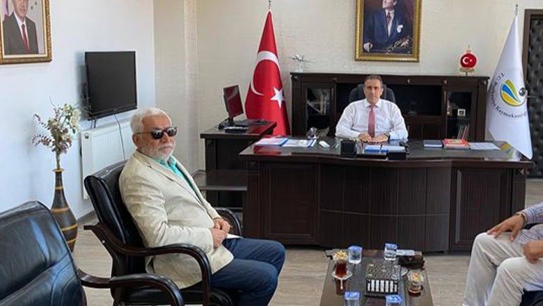 Cem Vakfı'ndan Kaymakam Memiş'e Ziyaret Cem Vakfı'ndan Kaymakam Memiş'e Ziyaret