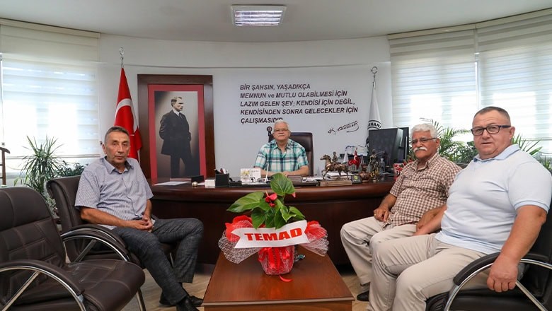 TEMAD Burhaniye'den Başkan Devecilere Ziyaret