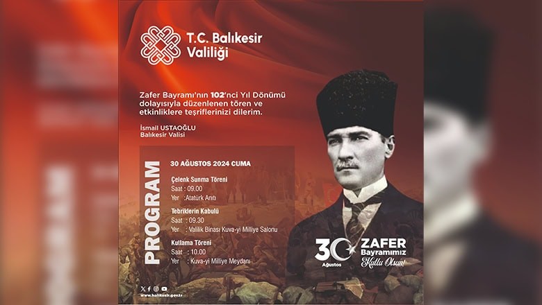 Balıkesir 30 Ağustosu Nasıl Kutlayacak ? Balıkesir 30 Ağustosu Nasıl Kutlayacak ?