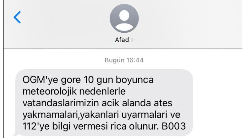 AFAD’dan Balıkesir'e Uyarı!
